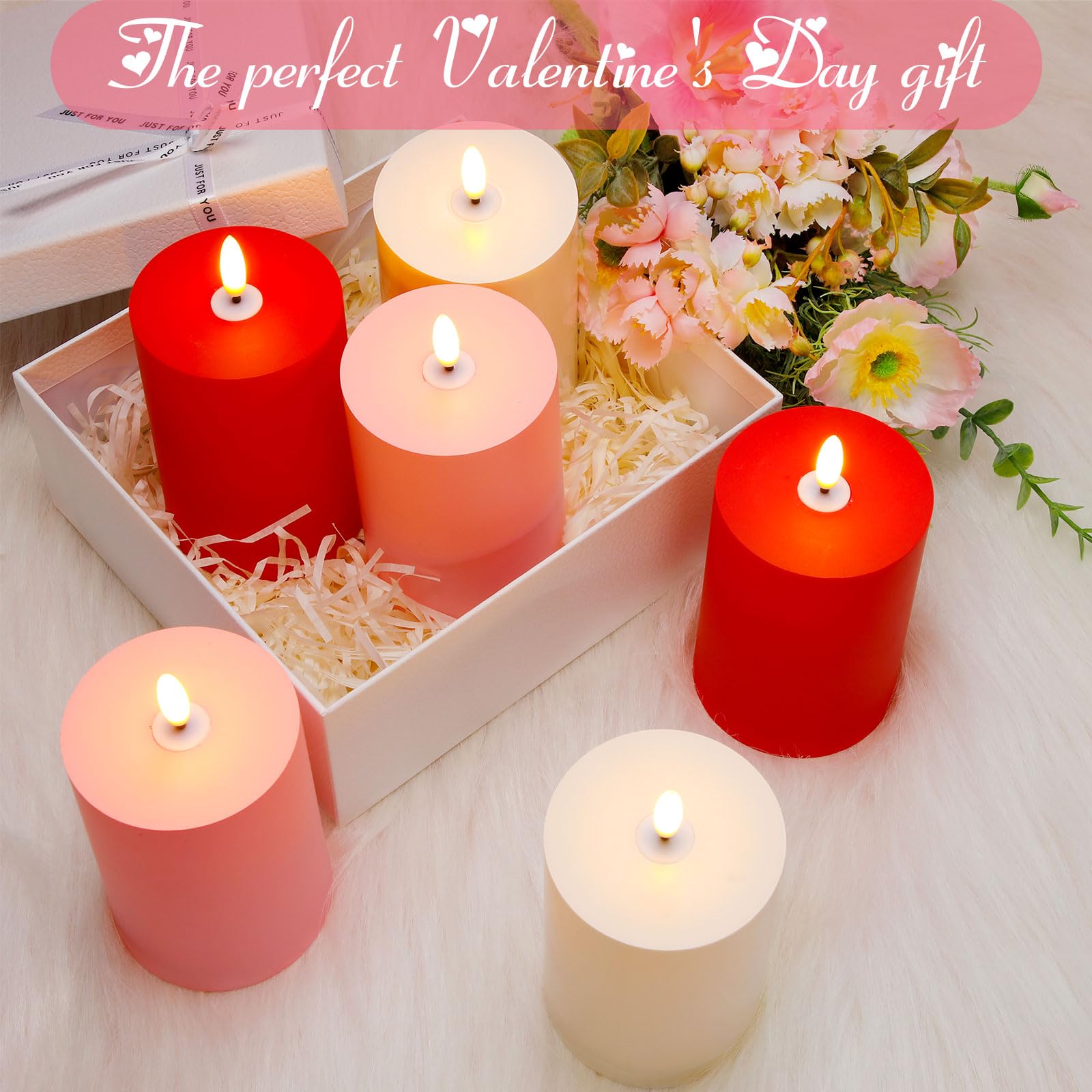 Tuanse white flameless candle for elegant event lighting