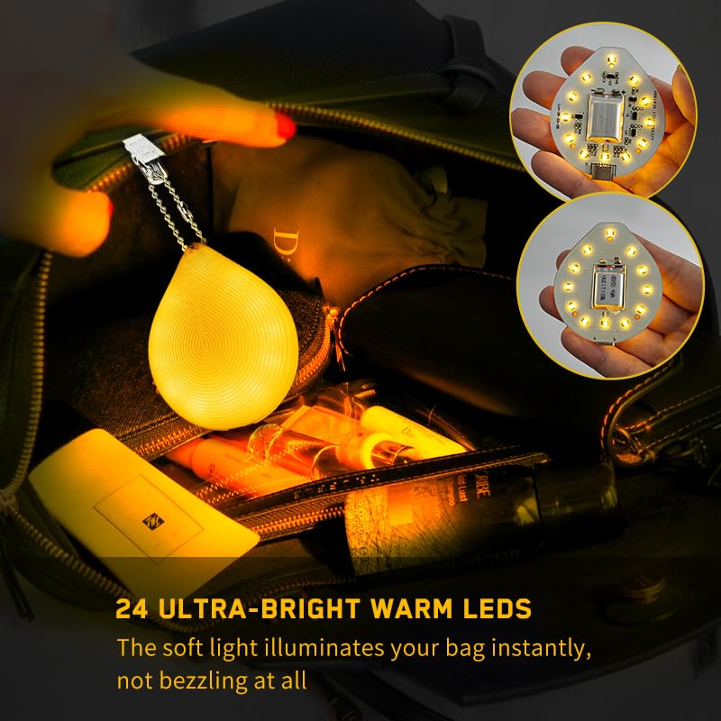 Tubasion 24-LED purse light brightens a dark bag interior