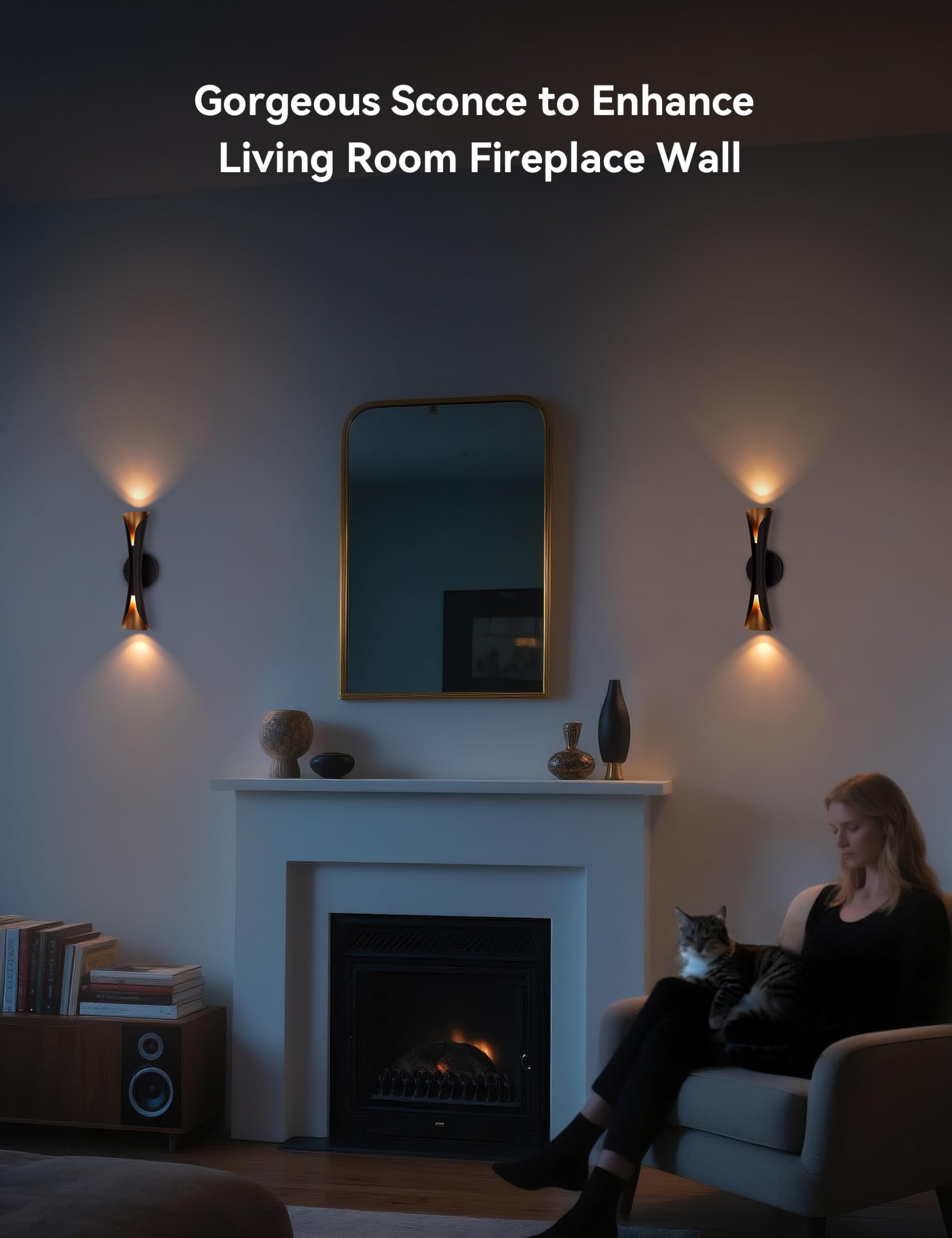 Tubicen 15.7-inch tall wall light suits living rooms and hallways