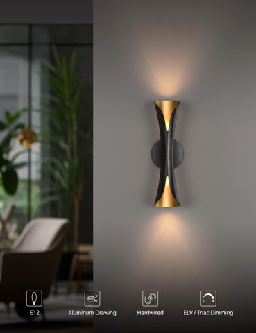 Tubicen ETL-listed indoor sconce for safe home lighting