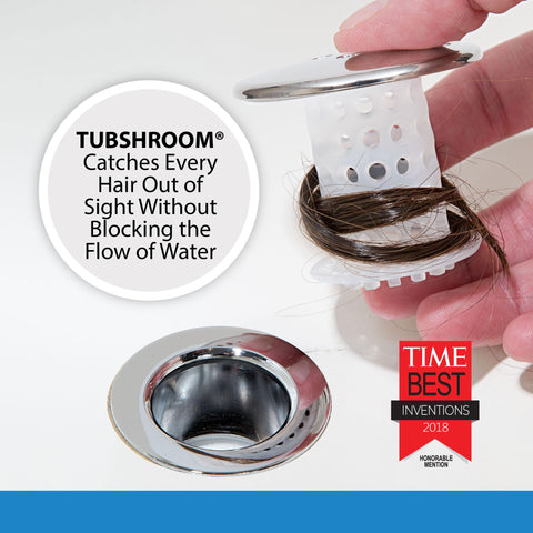 Award-winning TubShroom design with patented Shroom technology.