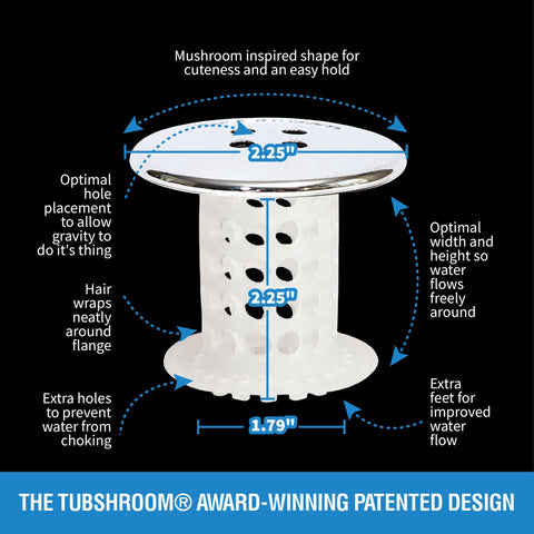 TubShroom easy cleanup with a quick wipe after use.