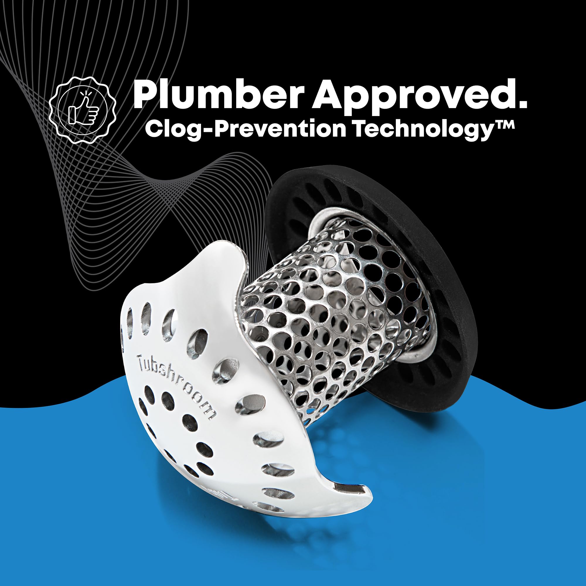 Adapter kit included with TubShroom Ultra for easy installation