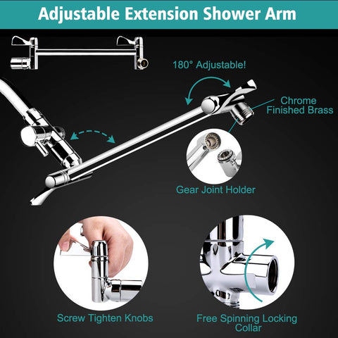 Tudoccy anti-leak bracket keeps the shower head secure during position changes