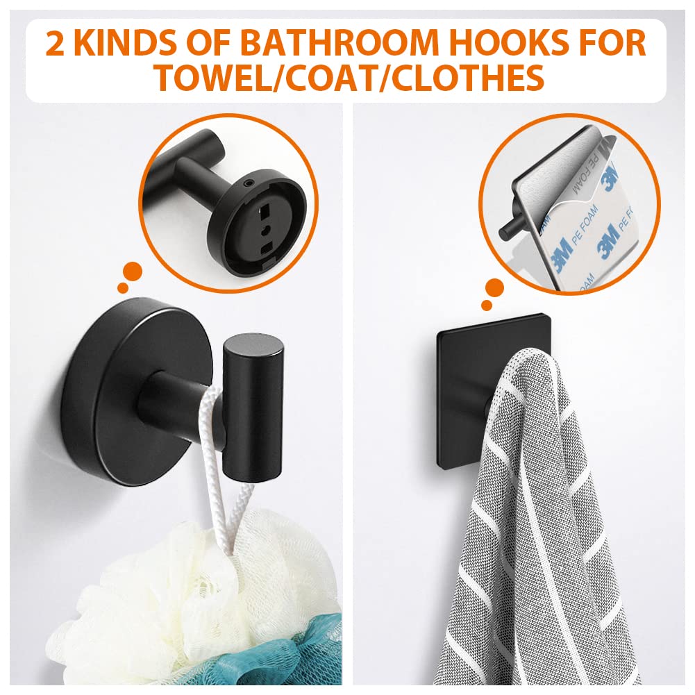 Tudoccy robe hook middle, adds extra towel and robe storage.