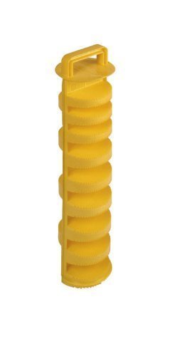 Tuf-Tite EF-4 residential effluent filter with yellow housing reduces solids for longer septic life.