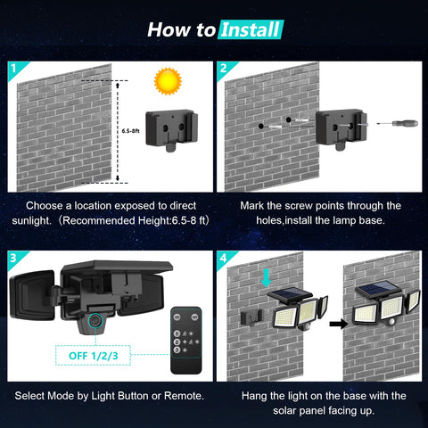Tuffenough built-in 2000mAh battery supports extended lighting with solar charging.