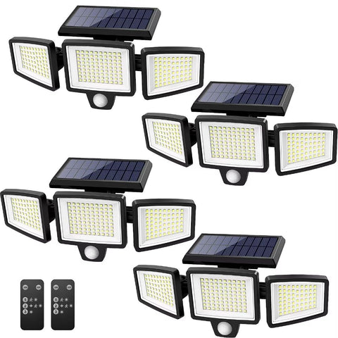 Tuffenough solar outdoor light with remote control for easy operation.
