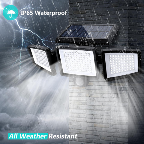 Tuffenough 270° wide-angle flood beams brighten large outdoor areas like yards and patios.
