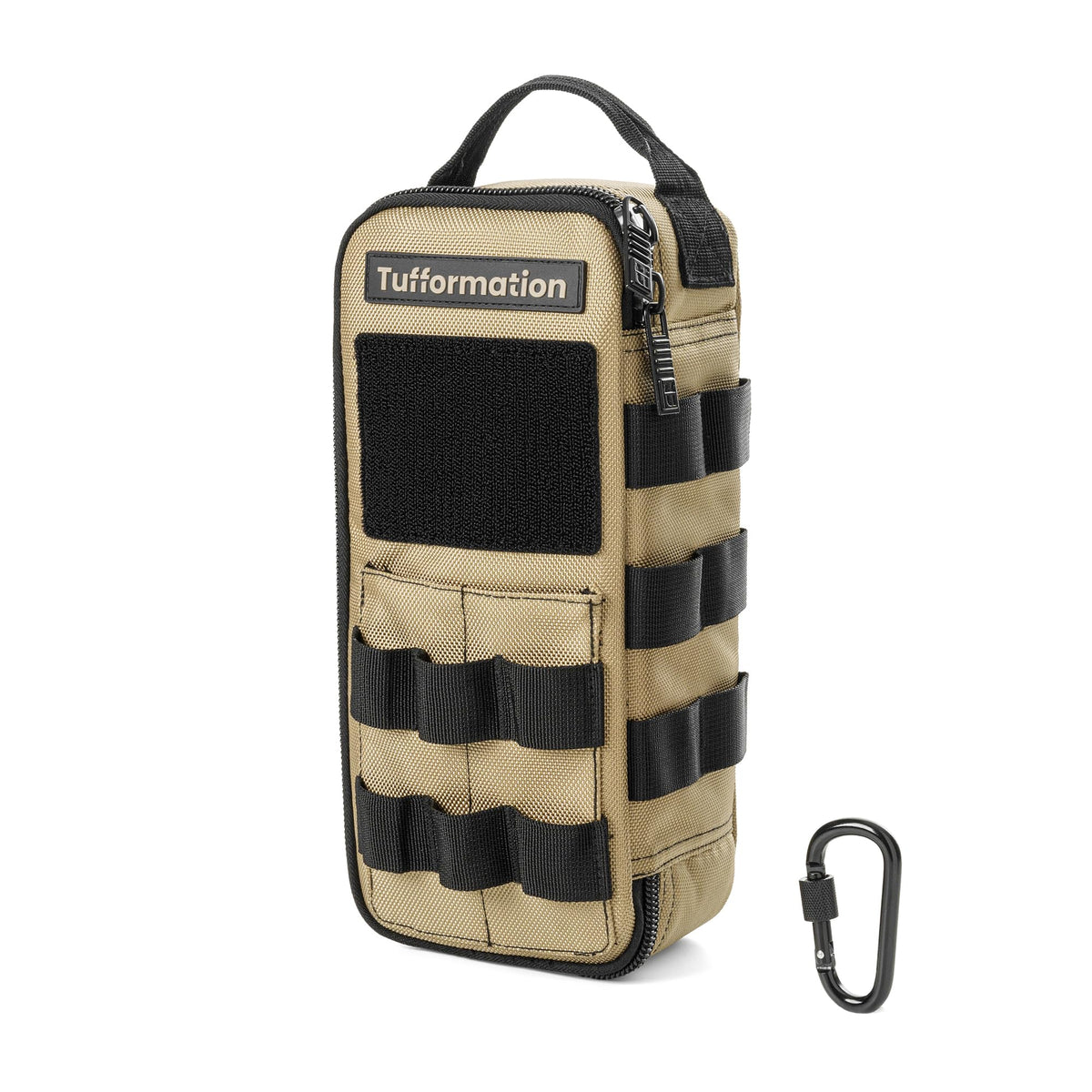 Tufformation tool bag front view shows compact on-the-go organization