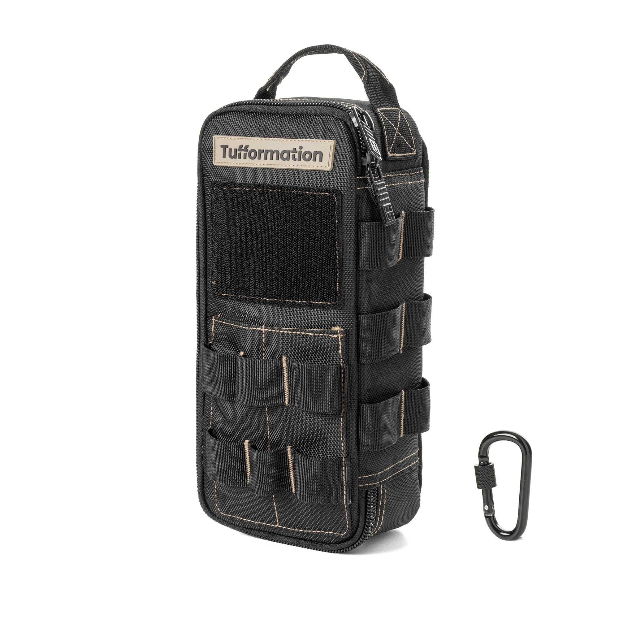 Tufformation heavy-duty small tool bag top view for portable tool storage