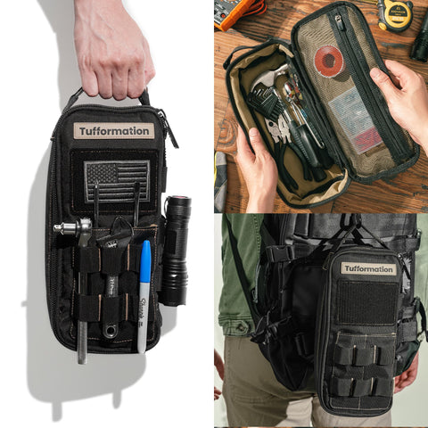 Tufformation bag zipper closeup showing smooth operation and durability