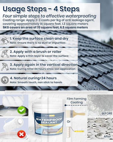 TUFINEIN clear sealant drying on wall preserves texture without changing color.