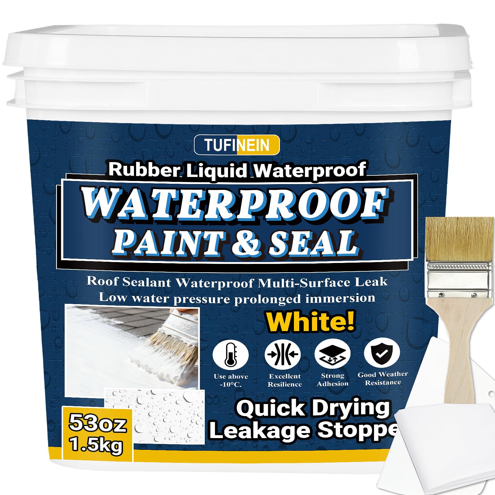 Tufinein rubber sealant bottle pour for quick-dry waterproof protection