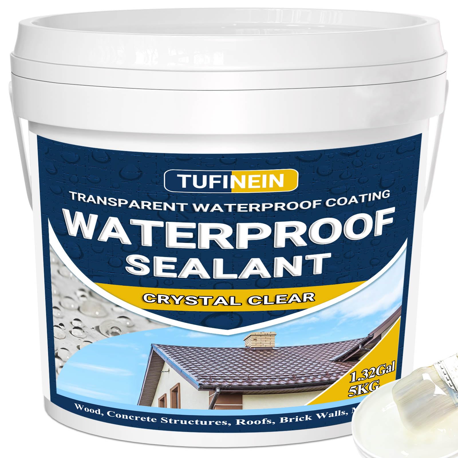 TUFINEIN bottle close-up of the transparent waterproof coating for surface protection.