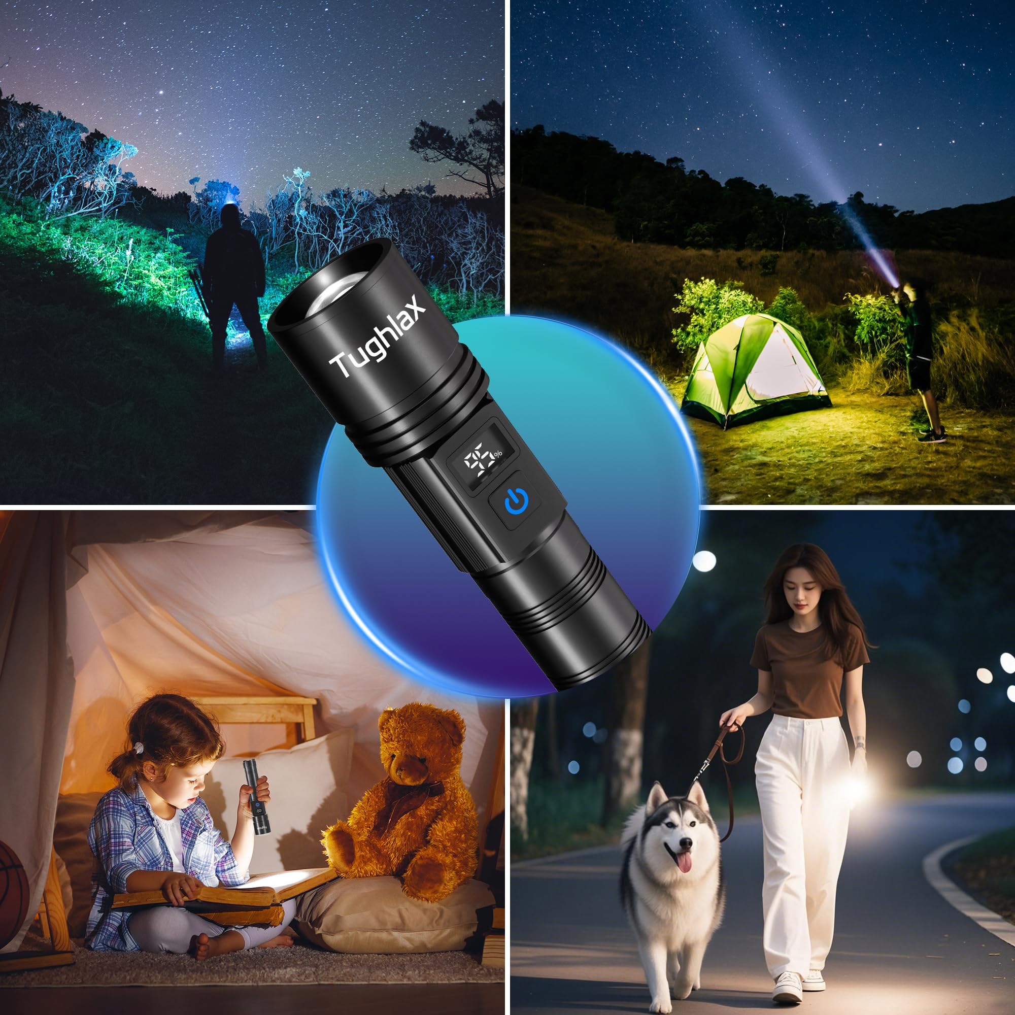 Tughlax bundle includes charging cables and manual for quick setup.