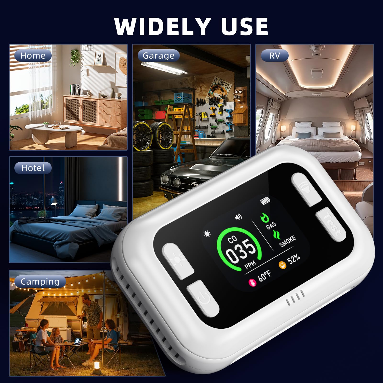 Great for RVs and travel, adding safety on the go