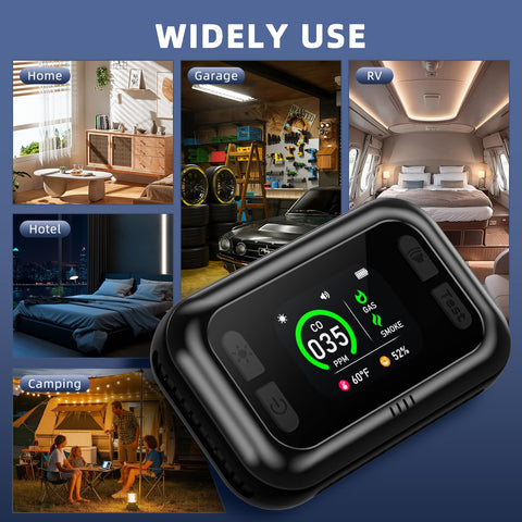 TUIKEN compact plug-in detector ideal for home and travel.