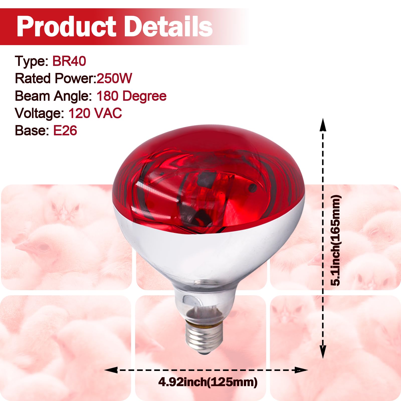Tujinxiangsheng safety-first heat lamp setup for safe operation