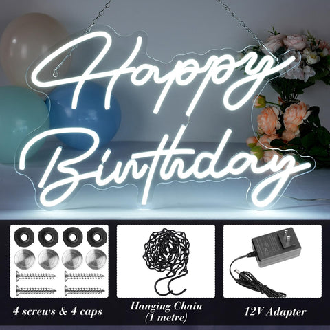 Tujoe 12V power adapter powers LED neon sign safely.