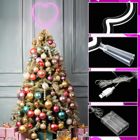 Tujoe conical-base topper fits most Valentine trees for easy installation