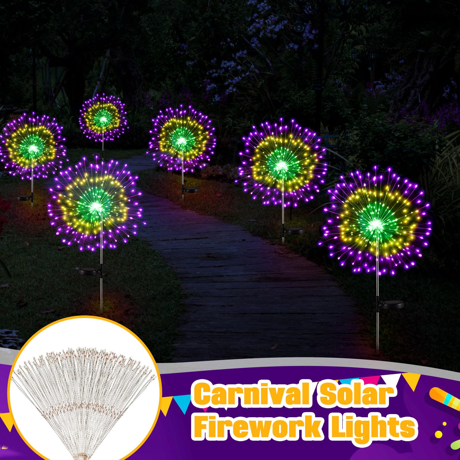 DIY-friendly Tujoe lights let you create fireworks, lanterns, or flowers along paths.