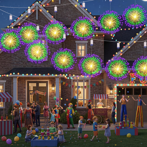 Tujoe Mardi Gras firework light in purple sphere for carnival vibe