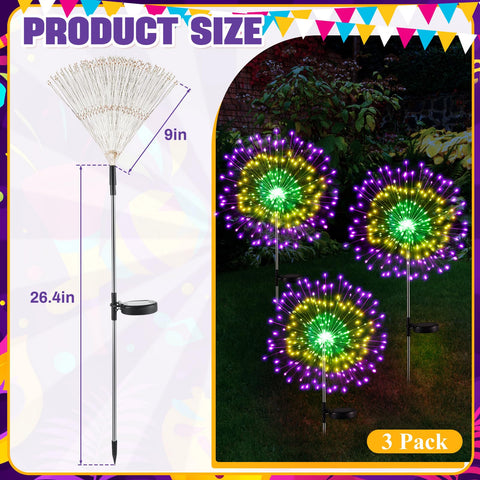 Six-piece Tujoe set allows DIY fireworks shapes for garden decor.