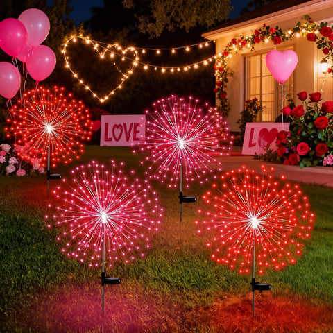 Tujoe solar firework lights 180 LED for outdoor decor and festive ambiance
