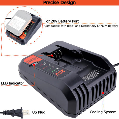 Built-in cooling fin on Tulepowceeng BDCAC202B reduces heat during charging.