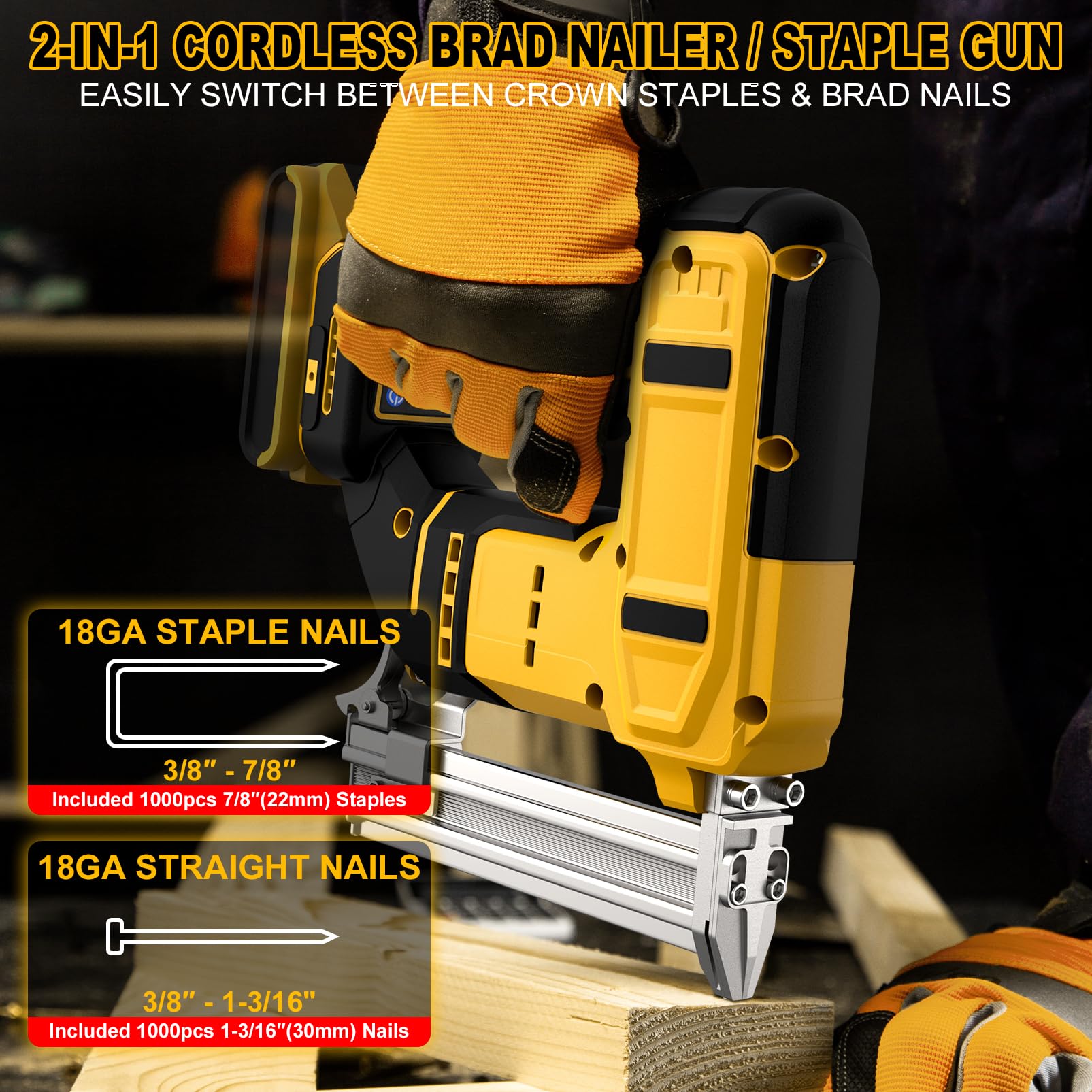 Tulukye dual firing modes enable precise placement or fast nailing.