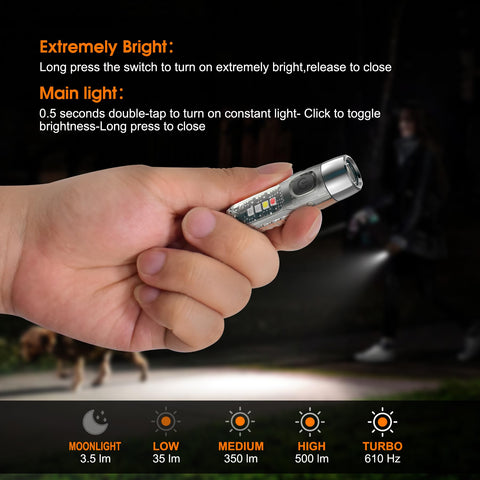 TUNENGE S12Plus magnetic tail enables hands-free work in dim environments