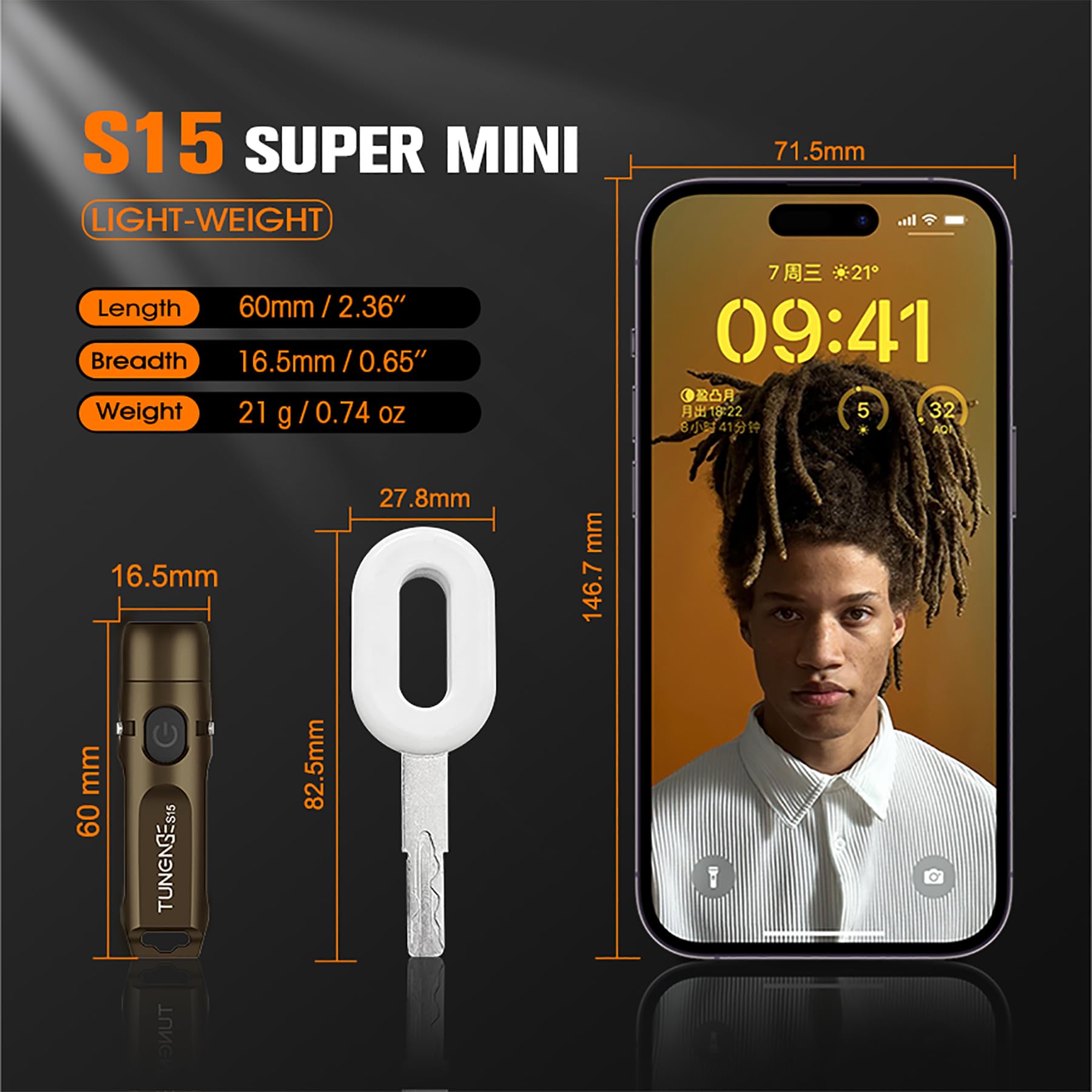 TUNENGE S15 USB-C charging highlights fast recharging for on-the-go use