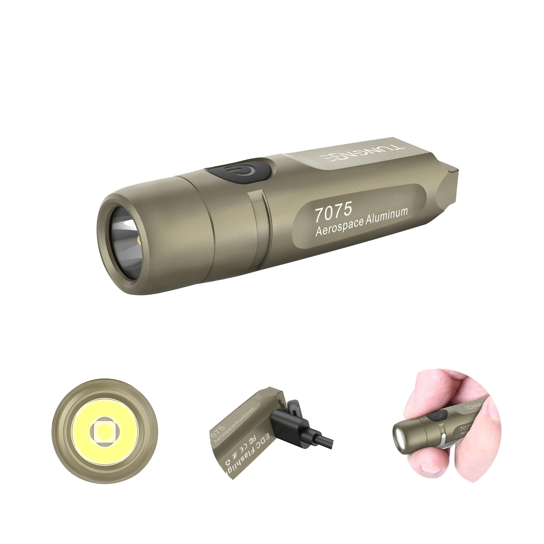 TUNENGE S15 keychain flashlight delivers 650 lumens for on-the-go visibility.