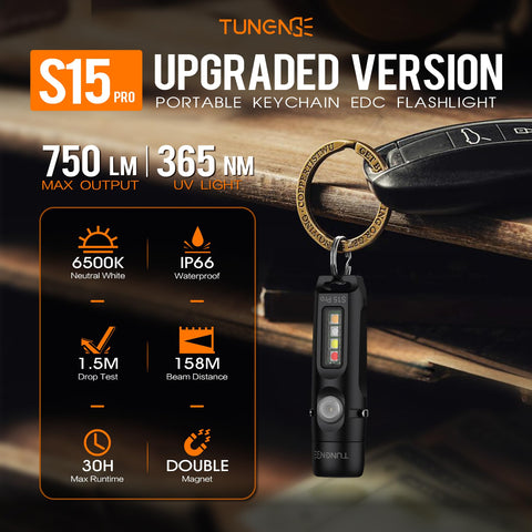 TUNENGE S15Pro COB side lights for tent reading and signaling
