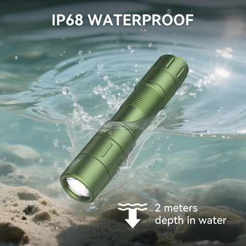 TUNENGE S21X mini EDC flashlight five modes illustrate adaptable brightness for night tasks