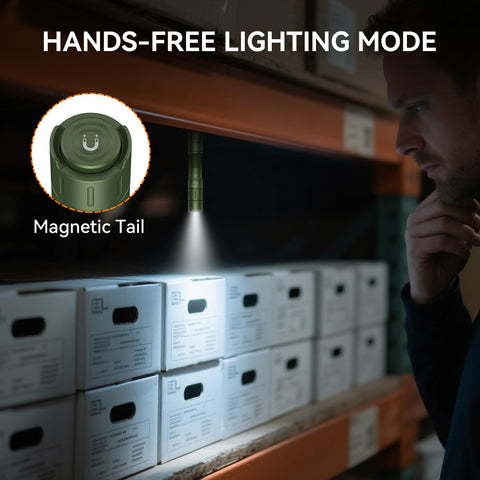 TUNENGE S21X mini EDC flashlight USB-C charging emphasizes easy power on the go