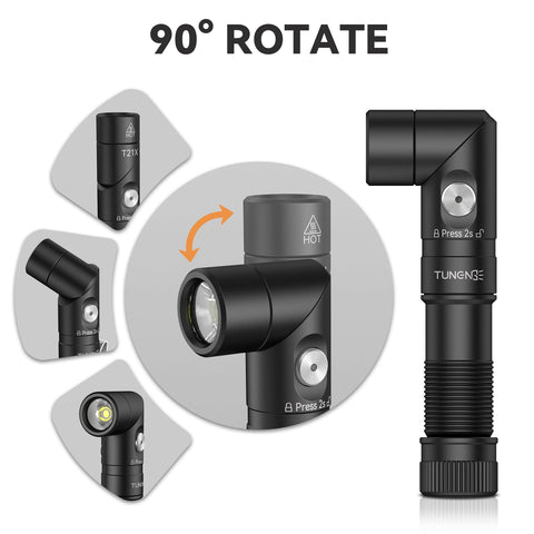 TUNENGE T21X rugged aluminum body resists impacts.