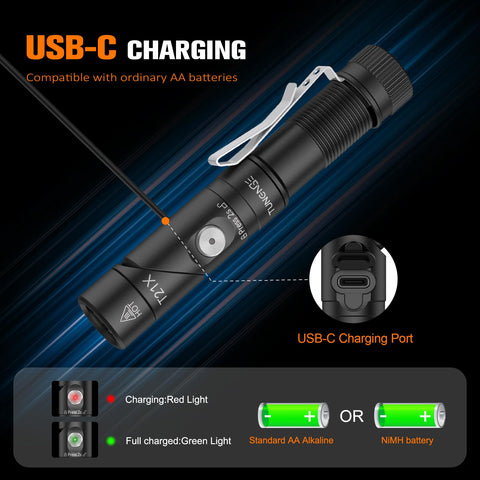 TUNENGE T21X clip helps attach to hats or clothing.