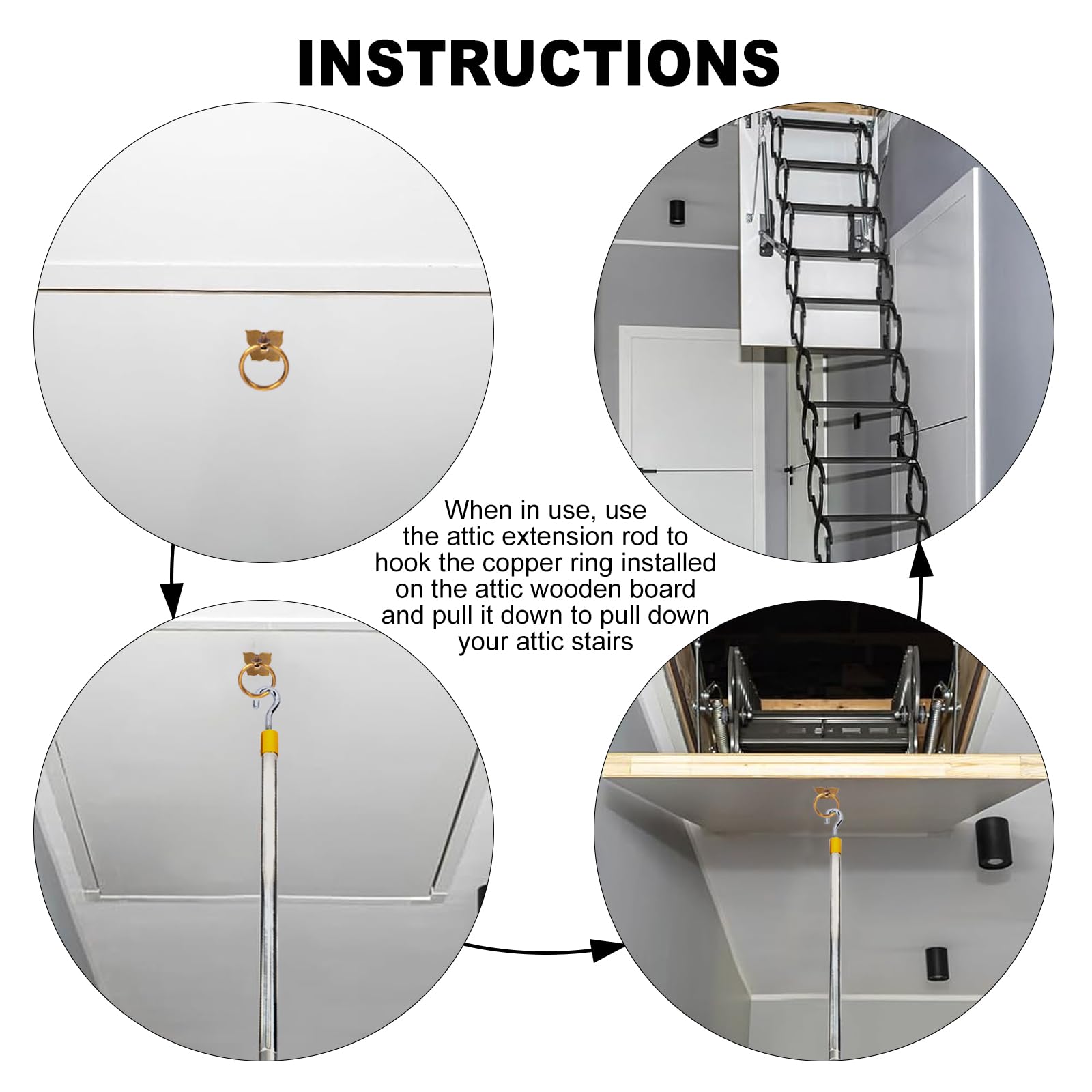 Tuneya easy-install twist connection simplifies setup for quick attic use.