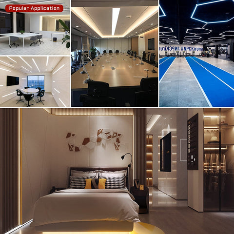 3M adhesive back of the TUNICHX COB LED strip for secure installation