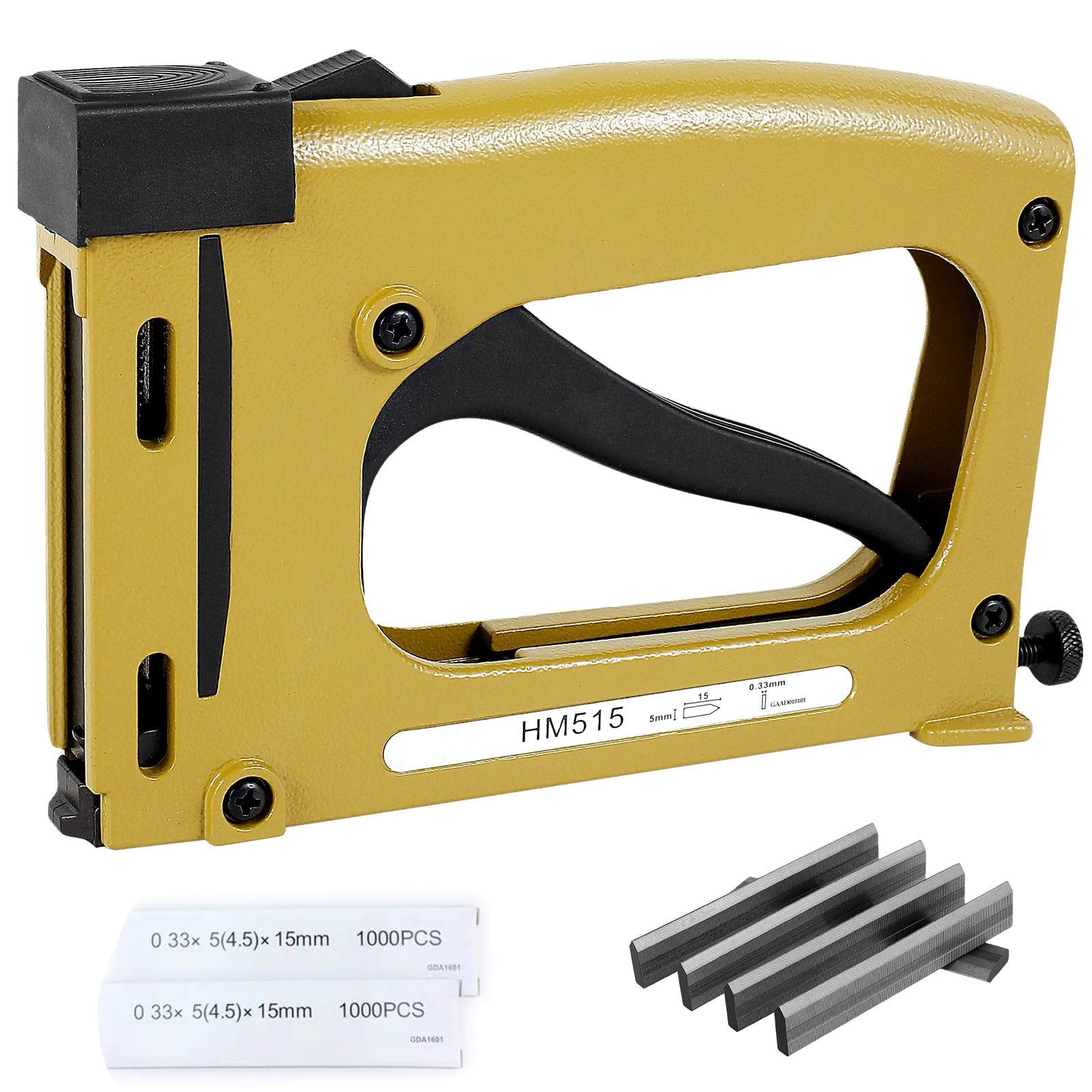 Tuntwcc picture frame stapler with 2000 nails for home framing