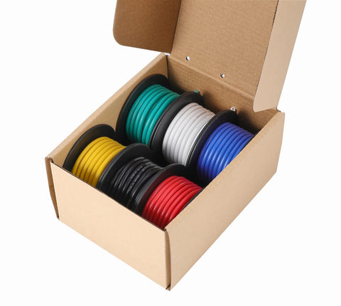 TUOFENG 16AWG blue silicone wire 15ft suitable for hobby electronics