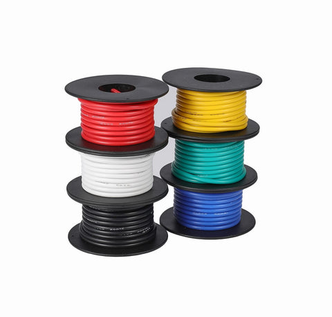 TUOFENG 16AWG green silicone wire 15ft for compact hobby wiring