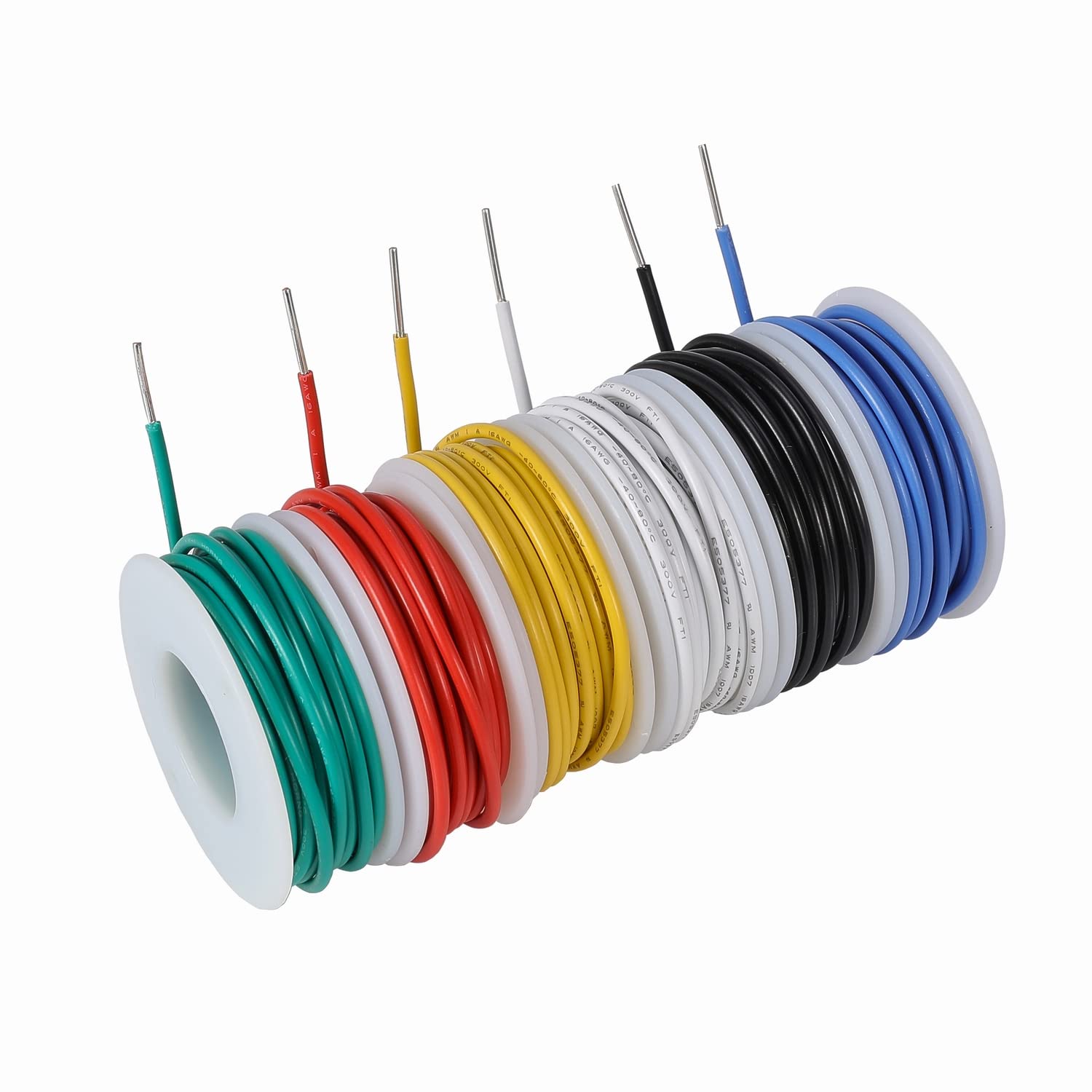 TUOFENG 16 AWG black solid copper wire spool for clean, low-visibility connections