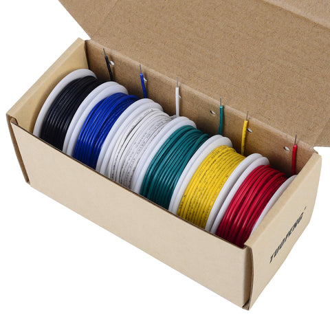 TUOFENG 16 AWG green solid wire with tinned copper conductor supports durable projects