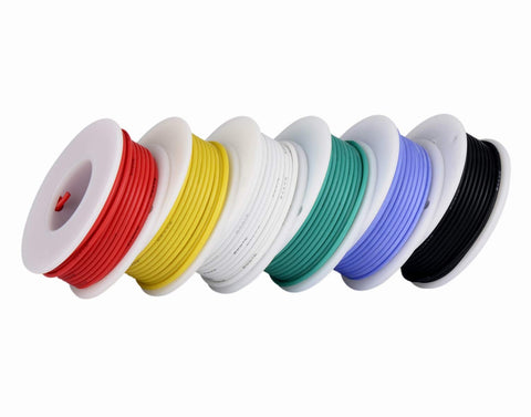 TUOFENG 18 AWG green silicone wire spool supports versatile electronics projects.