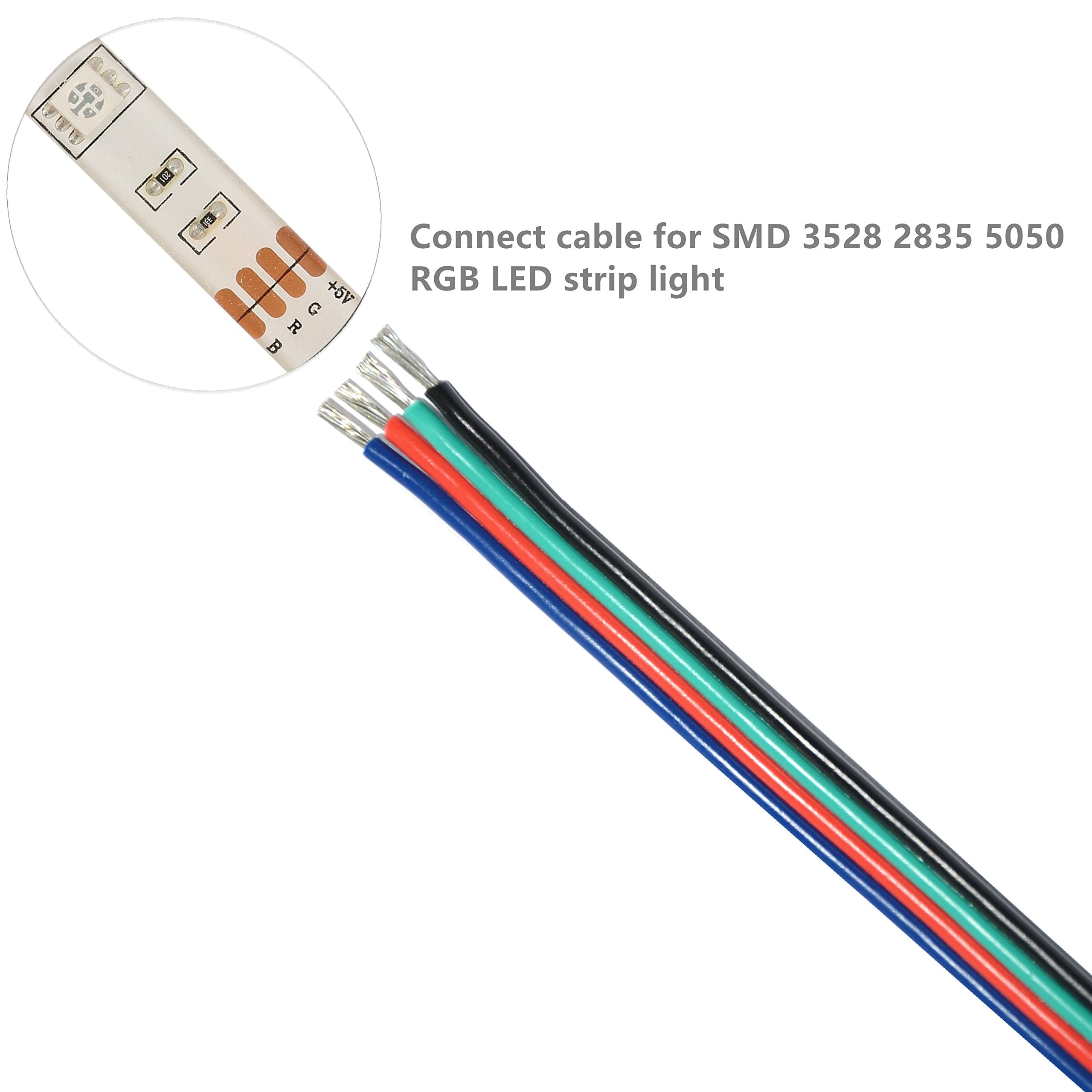 TUOFENG RGB extension cable 4-pin ideal for seamless LED strip connections