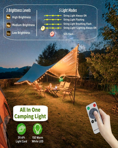 TuoPuLife solar plus USB recharge keeps devices powered on-the-go.