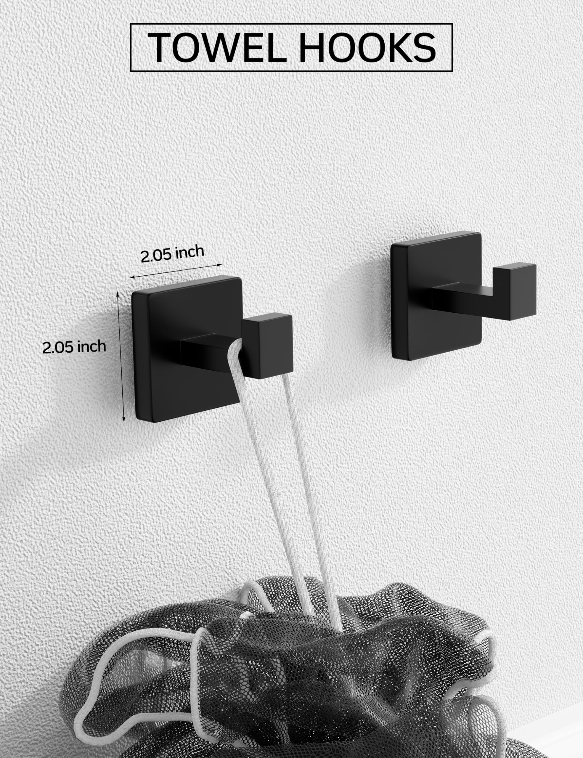 Tupello included mounting hardware ensures secure wall installation.